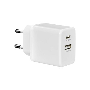 USB-C + USB-A punjač 20W